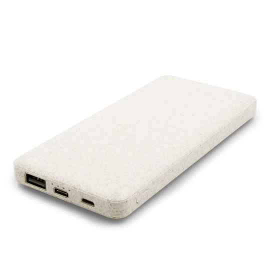 Power bank 8000 mAh ze słomy pszenicznej | Jenkins (V0725-00)