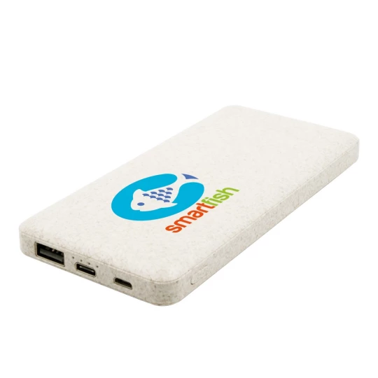 Power bank 8000 mAh ze słomy pszenicznej | Jenkins (V0725-00)