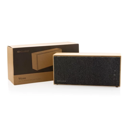 Bambusowy głośnik bezprzewodowy 20W Wynn (P329.659)