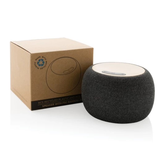 Bambusowy głośnik bezprzewodowy 5W, plastik z recyklingu (P329.949)