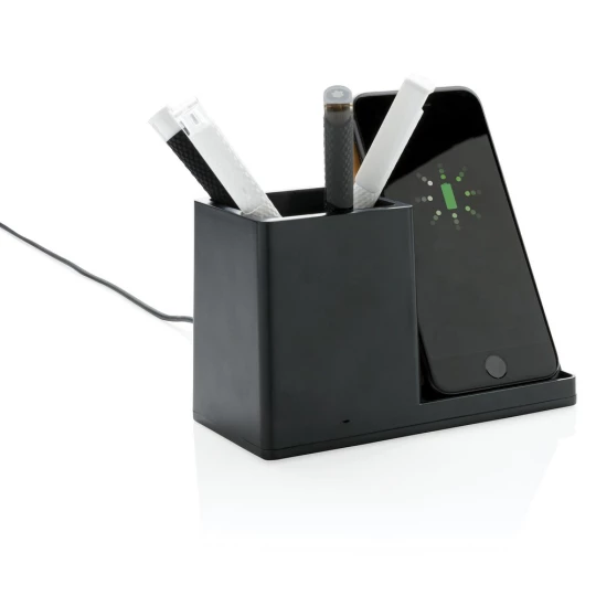 Ładowarka bezprzewodowa 10W, organizer na biurko Ontario (P308.401)