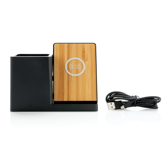Ładowarka bezprzewodowa 10W, organizer na biurko Ontario (P308.401)