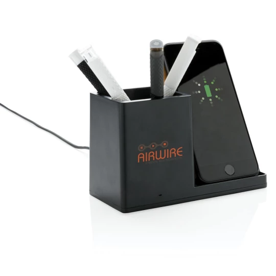Ładowarka bezprzewodowa 10W, organizer na biurko Ontario (P308.401)
