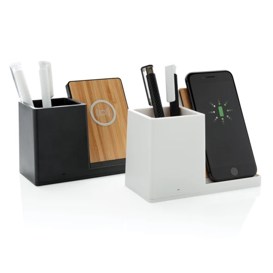 Ładowarka bezprzewodowa 10W, organizer na biurko Ontario (P308.401)