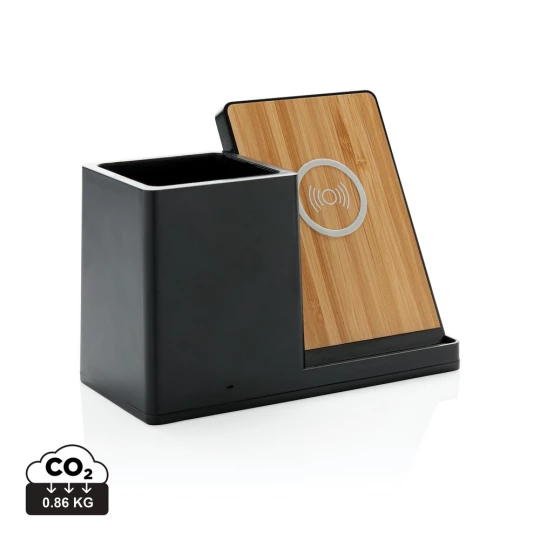 Ładowarka bezprzewodowa 10W, organizer na biurko Ontario (P308.401)