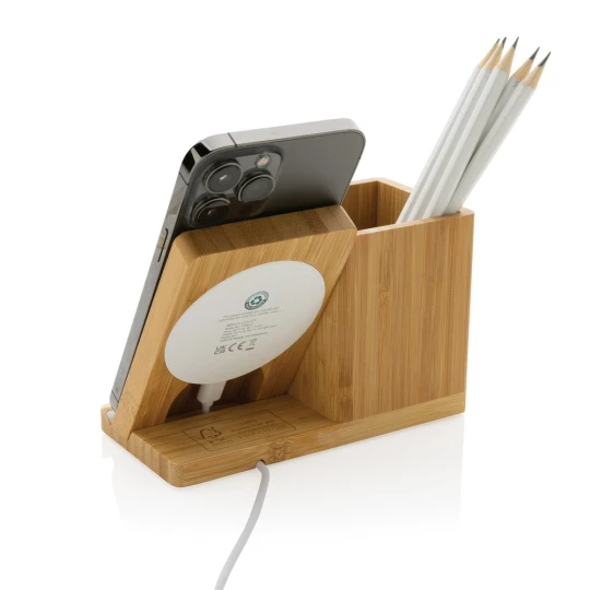 Ładowarka bezprzewodowa 5W, organizer na biurko Calgary (P308.479)