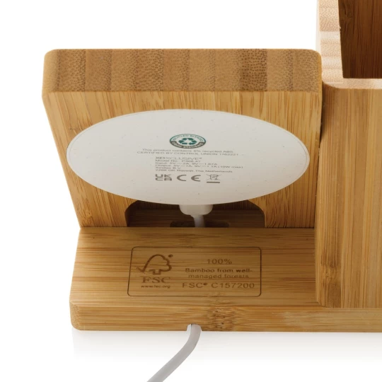 Ładowarka bezprzewodowa 5W, organizer na biurko Calgary (P308.479)