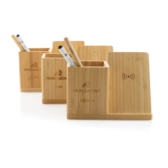 Ładowarka bezprzewodowa 5W, organizer na biurko Calgary (P308.479)