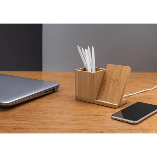 Ładowarka bezprzewodowa 5W, organizer na biurko Calgary (P308.479)