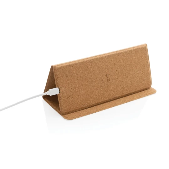 Korkowa podkładka pod mysz, ładowarka bezprzewodowa 10W (P308.519)