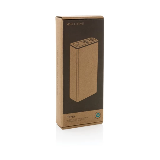Power bank 20000 mAh Terra, aluminium z recyklingu (P322.632)