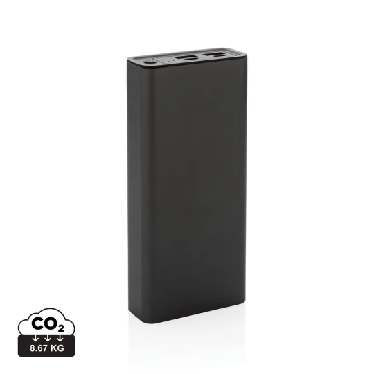 Power bank 20000 mAh Terra, aluminium z recyklingu (P322.632)
