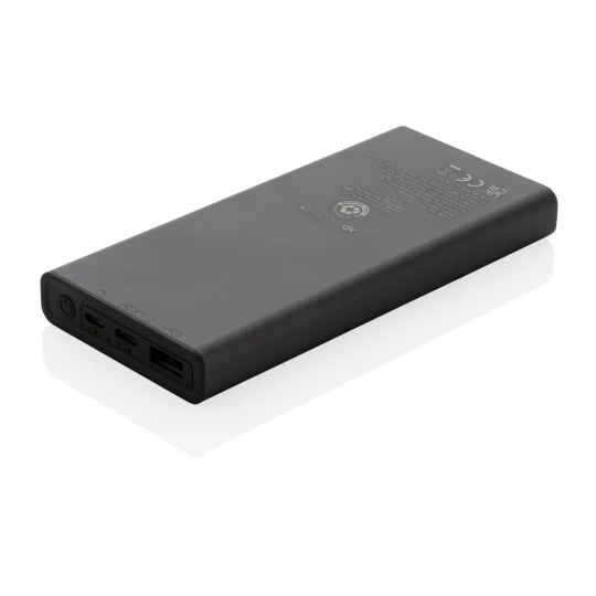 Szybki power bank 10000 mAh Terra, aluminium z recyklingu (P322.692)