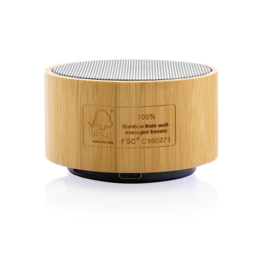 Bambusowy głośnik bezprzewodowy 3W, RABS (P329.591)