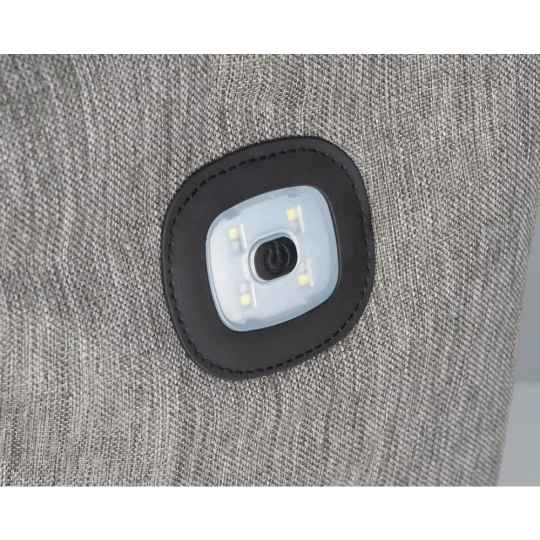 Plecak z lampką LED - szary - (GM-63247-07)