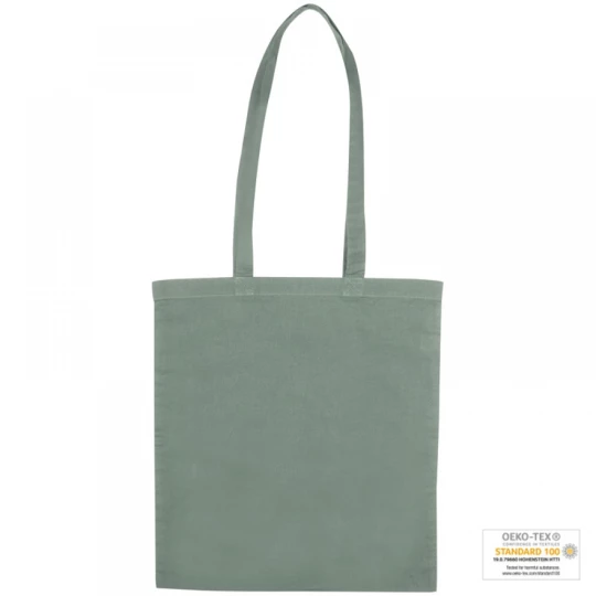 Torba bawełniana, długie uchwyty - ciemnoszary - (GM-60880-77)