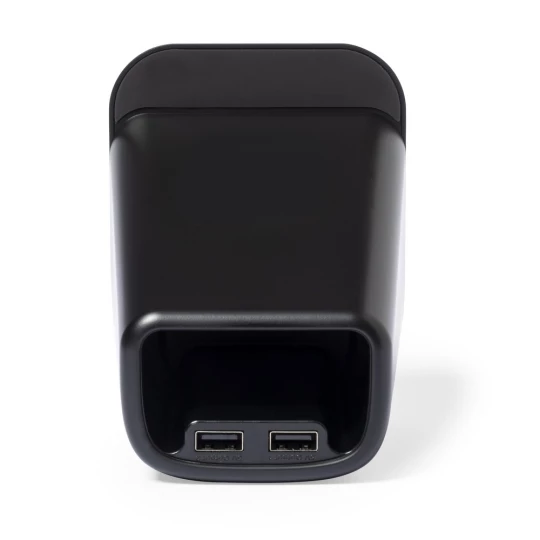 Ładowarka bezprzewodowa 15W, 2 wyjścia USB, pojemnik na przybory do pisania, stojak na telefon (V1113-03)