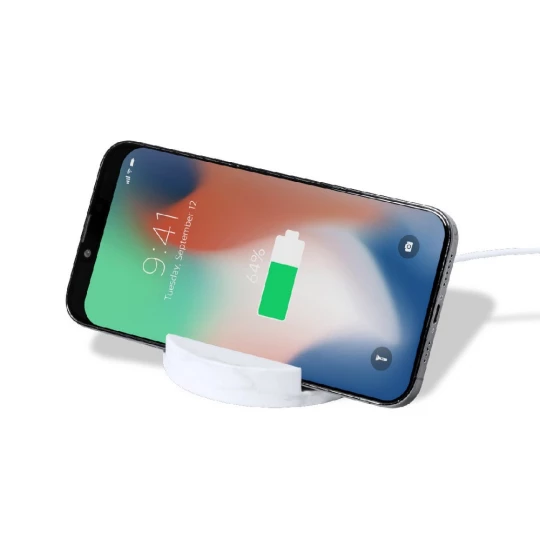 Bambusowa ładowarka bezprzewodowa 15W, stojak na telefon (V1135-00)
