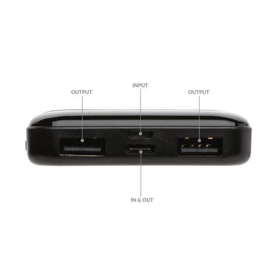 Power bank 5000 mAh, plastik z recyklingu (P322.611)