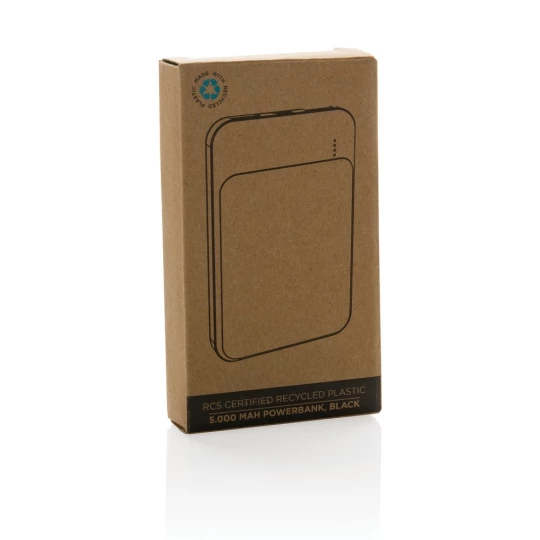 Power bank 5000 mAh, plastik z recyklingu (P322.611)