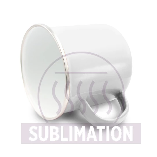 Emaliowany kubek 360 ml | Sandra (V0800/W-02)