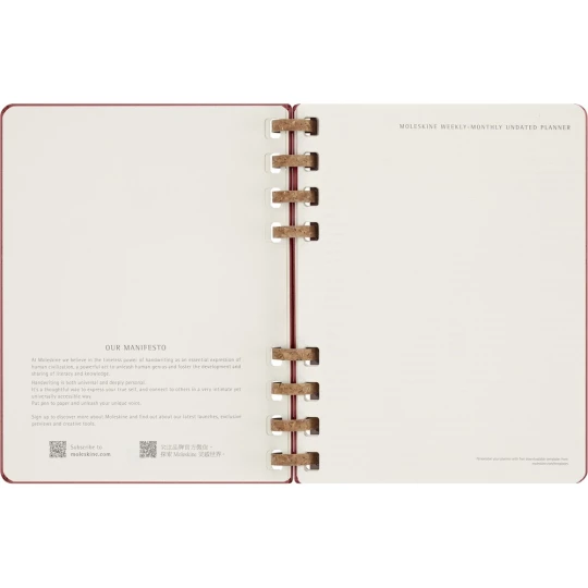 Spiralny kalendarz MOLESKINE Undated Life (VM690-05)
