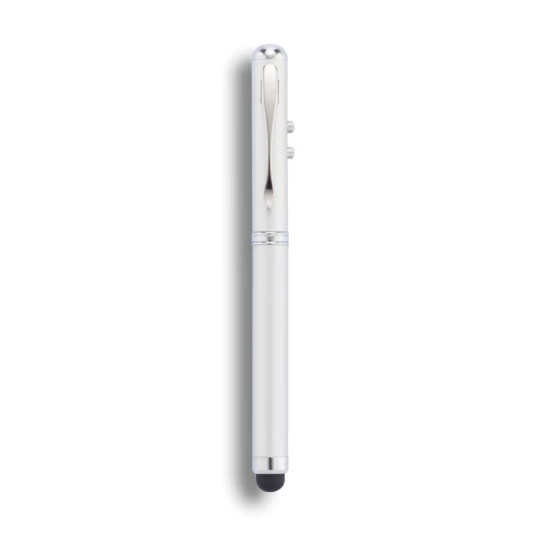 Długopis 4 w 1, touch pen, wskaźnik laserowy, latarka (P327.102)