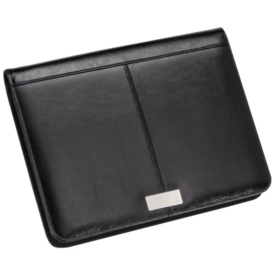 Teczka konferencyjna A4 z kieszenią na tablet - czarny - (GM-20630-03)