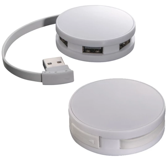 Rozgałęźnik USB - biały - (GM-20659-06)