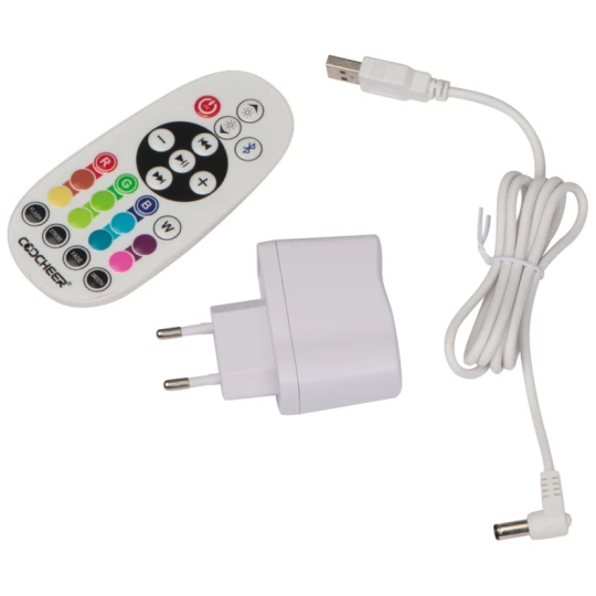 Świecący głośnik Bluetooth XXL - biały - (GM-80735-06)
