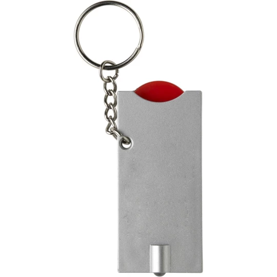 Brelok do kluczy, żeton do wózka na zakupy, lampka LED (V2452-05)