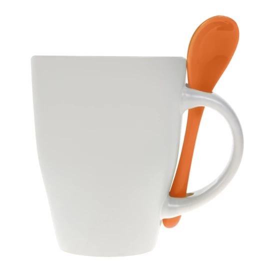 Kubek ceramiczny 300 ml z łyżeczką (V5269-07)