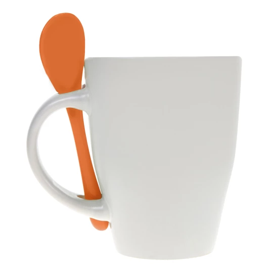 Kubek ceramiczny 300 ml z łyżeczką (V5269-07)