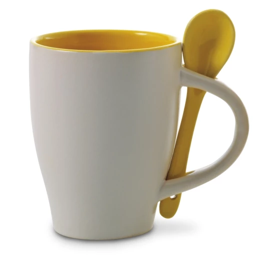 Kubek ceramiczny 300 ml z łyżeczką (V5269-08)