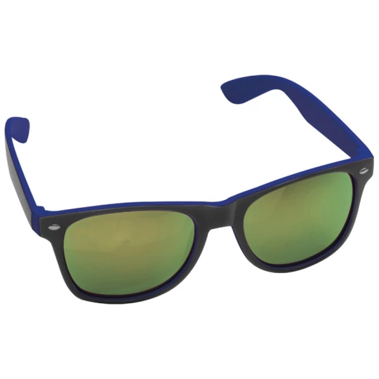 Plastikowe okulary przeciwsłoneczne UV400 - niebieski - (GM-50671-04)