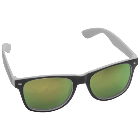 Plastikowe okulary przeciwsłoneczne UV400 - biały - (GM-50671-06)