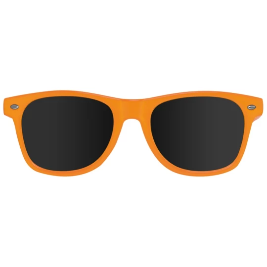 Plastikowe okulary przeciwsłoneczne 400 UV - pomarańczowy - (GM-58758-10)