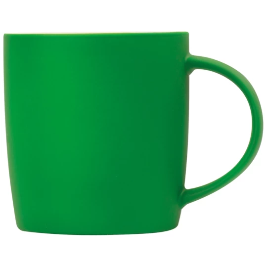 Kubek ceramiczny - gumowany 300 ml - zielony - (GM-80654-09)