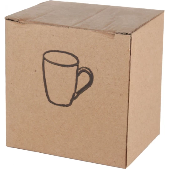 Kubek ceramiczny - gumowany 300 ml - żółty - (GM-80655-08)