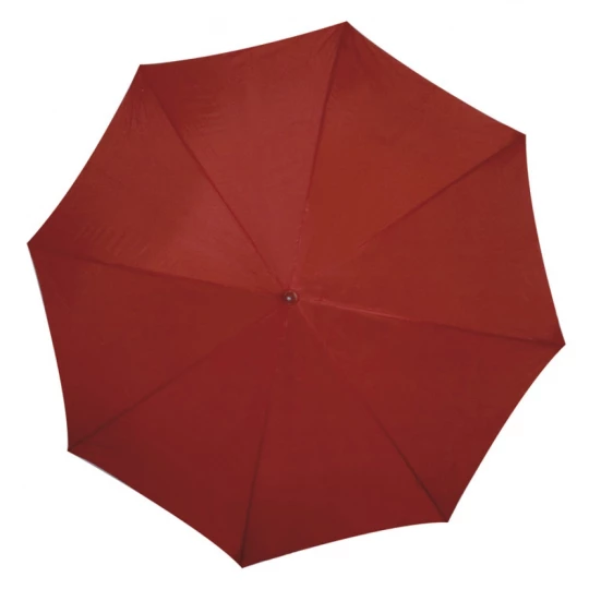 Parasol automatyczny z drewnianą rączką 105 cm - bordowy - (GM-45131-02)