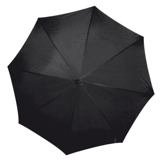 Parasol automatyczny z drewnianą rączką 105 cm - czarny - (GM-45131-03)
