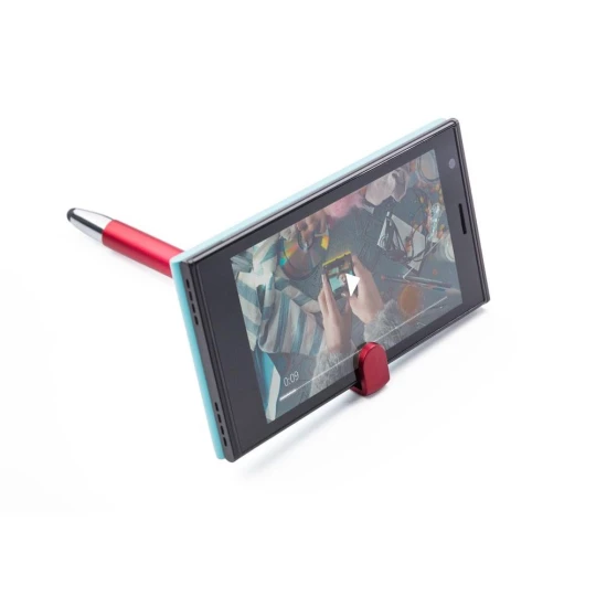 Długopis, touch pen, stojak na telefon (V1753-05)