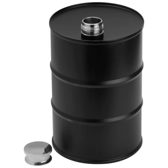 Piersiówka 600 ml - beczka - czarny - (GM-60792-03)
