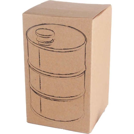 Piersiówka 600 ml - beczka - czarny - (GM-60792-03)