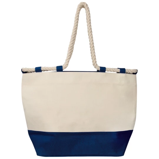 Torba plażowa z juty - granatowy - (GM-60864-44)