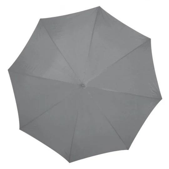 Parasol automatyczny z drewnianą rączką 105 cm - szary - (GM-45131-07)