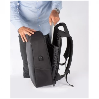 Plecak z USB - czarny - (GM-61299-03)