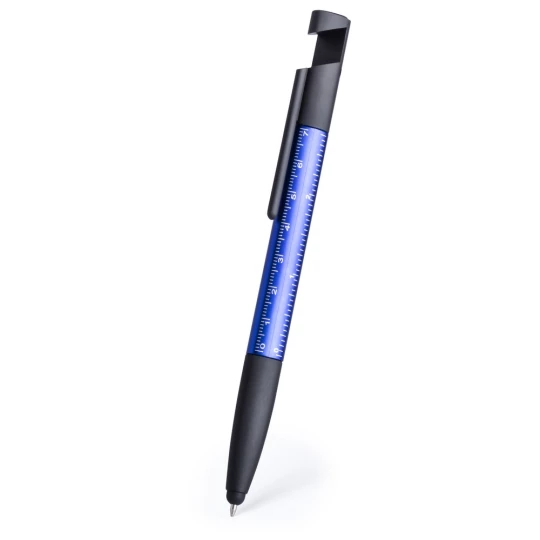 Długopis wielofunkcyjny, czyścik do ekranu, linijka, stojak na telefon, touch pen, śrubokręty (V1849-04)