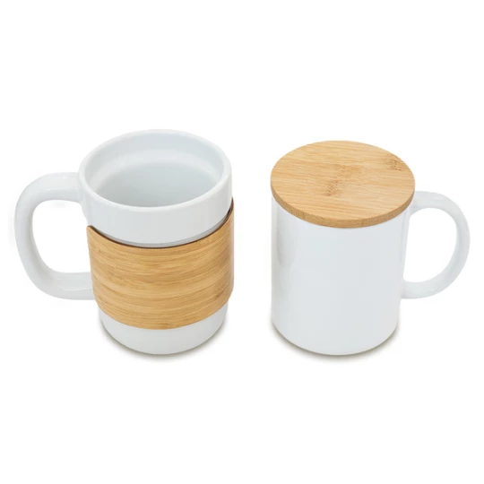 Kubek ceramiczny Lund, biały (R85306.06)