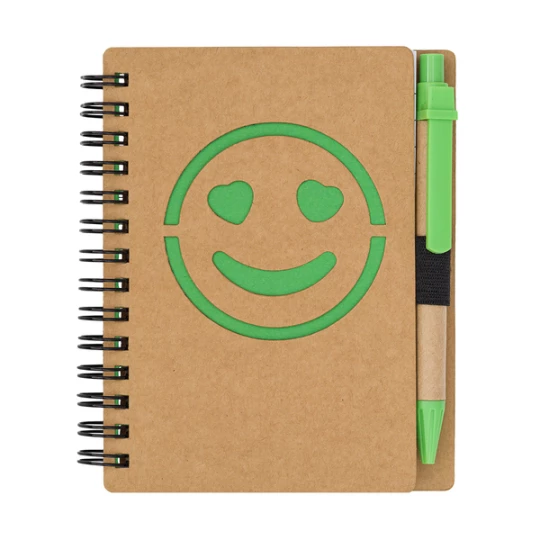Notes gładki Smile, zielony (R64269.05)
